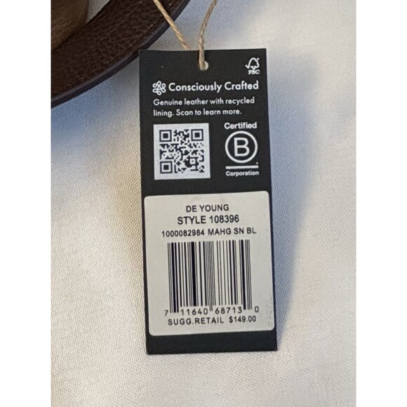 THE SAK De Young Hobo Shoulder Bag Brown Mahogany Leather Snakeskin Trim Purse - Picture 4 of 16